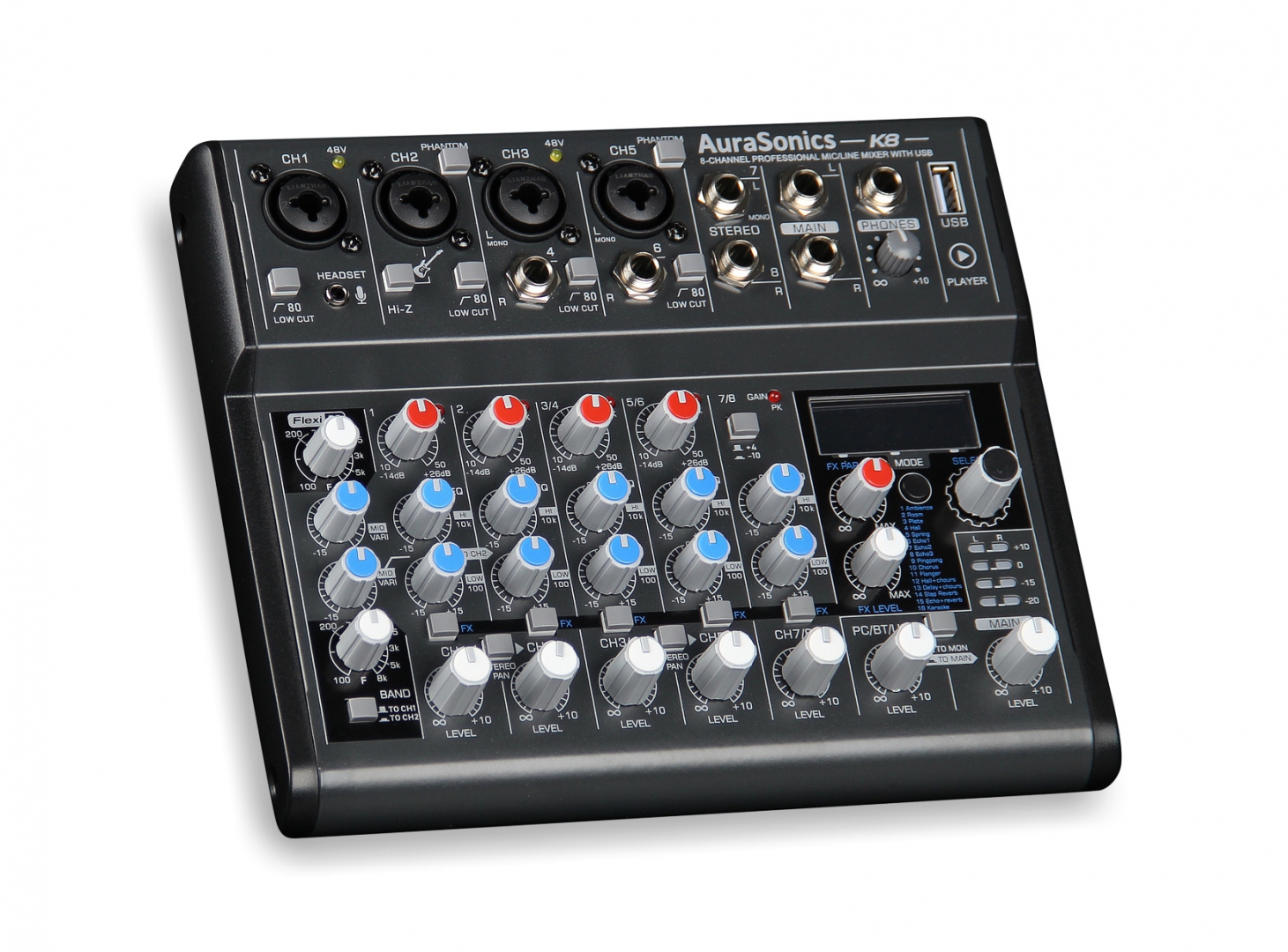 AuraSonics K8 компактный микшерный пульт в Губкине