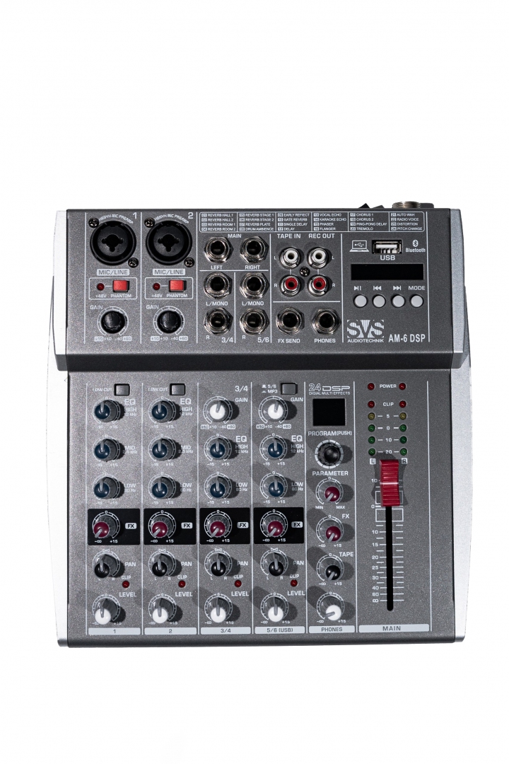 SVS Audiotechnik mixers AM-6 DSP Микшерный пульт аналоговый, 6-канальный SVS Audiotechnik mixers в Губкине