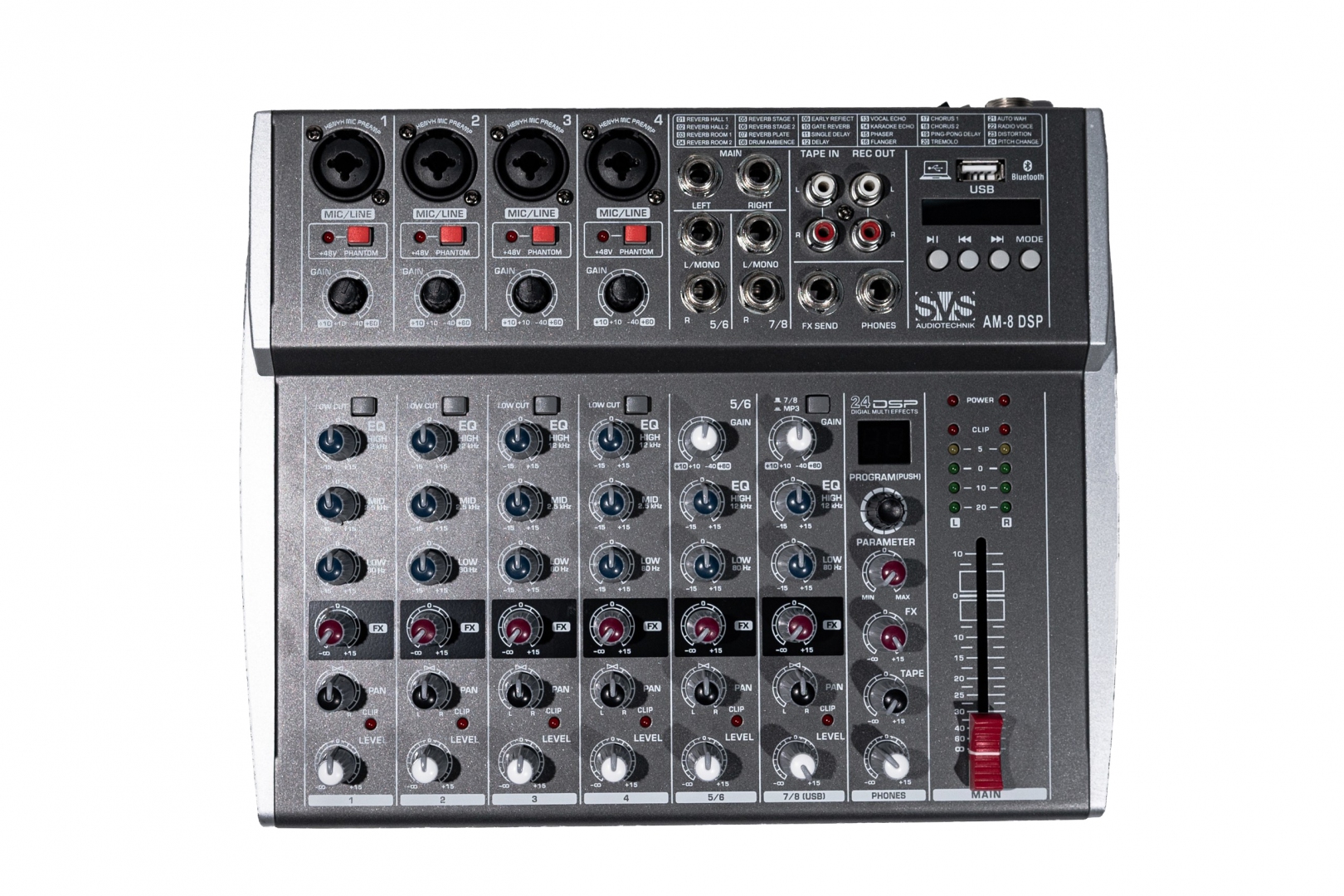 SVS Audiotechnik mixers AM-8 DSP Микшерный пульт аналоговый, 8-канальный в Губкине