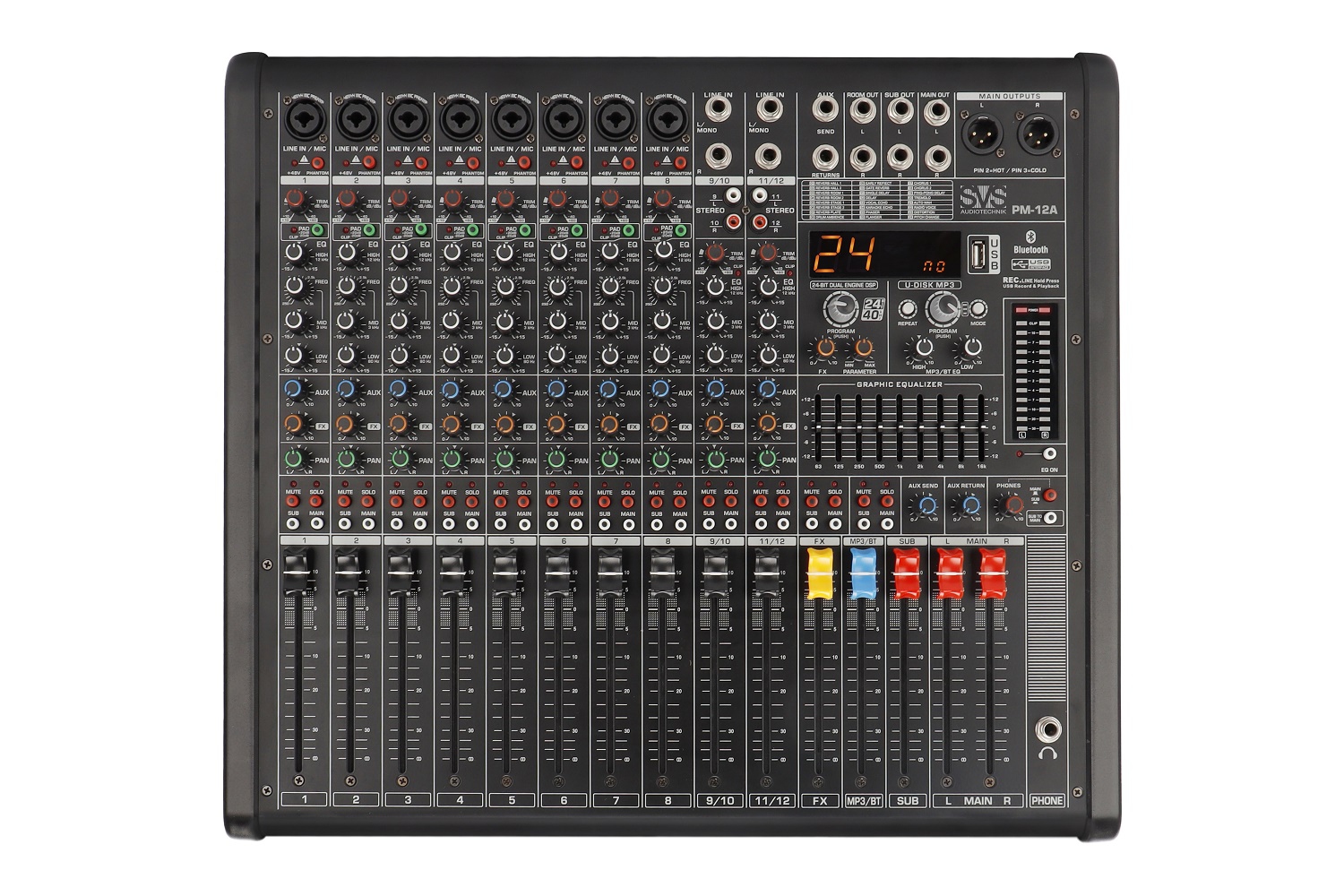 SVS Audiotechnik mixers PM-12A Активный аналоговый микшерный пульт, 12-канальный в Губкине